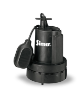 Simer2905-04, 2955-04, 2957-04 Submersible Sump Pump