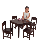KidKraftFarmhouse Table & 4 Chairs - Espresso