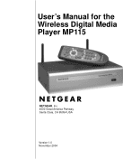 NetgearWireless Digital Media Player MP115  MP115NA MP115NA