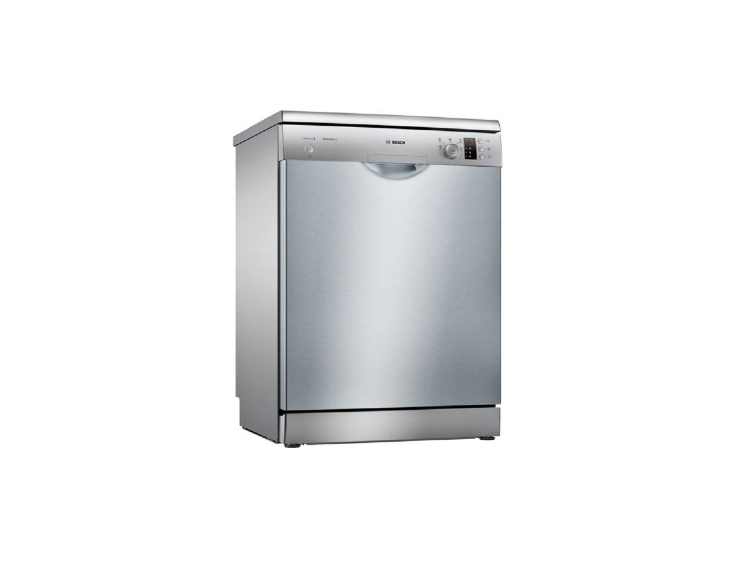 Free-standing dishwasher silver-inox