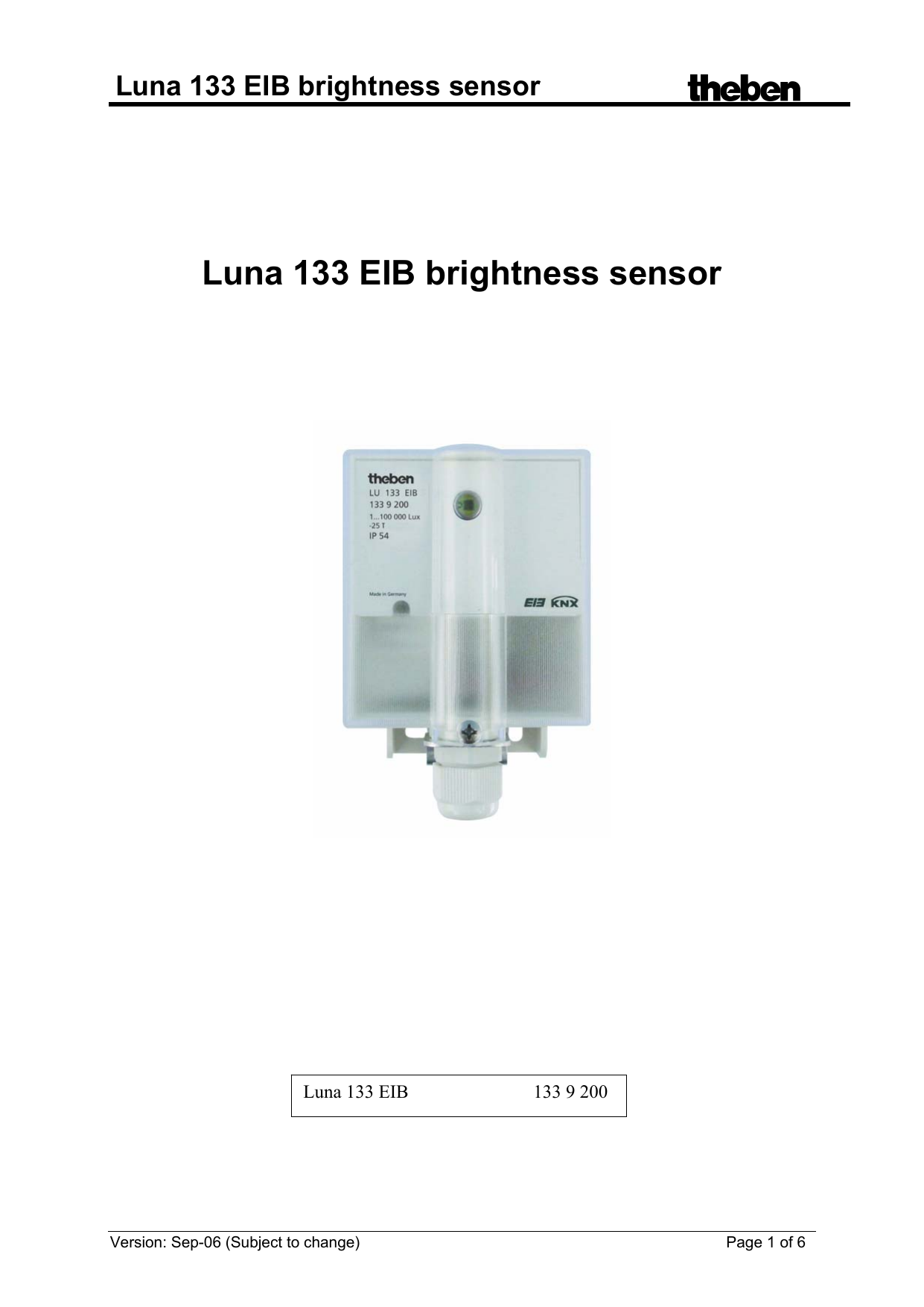 LUNA 133 KNX