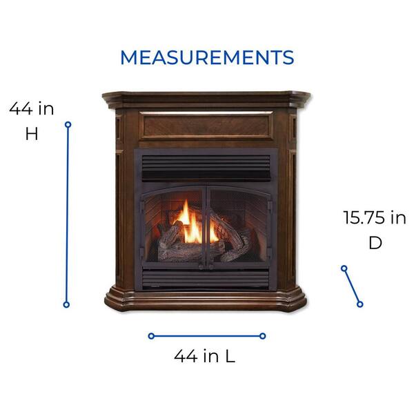 Vent-Free Dual Fuel Fireplace