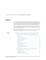 Juniper JUNOS OS 10.4 Release note