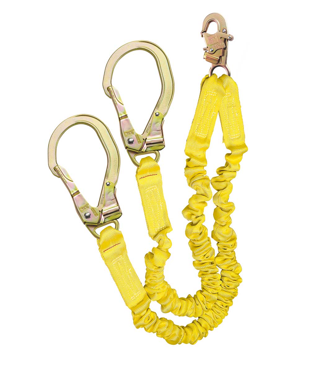 DBI-SALA® ShockWave™ 2 100% Tie-Off Rescue Shock Absorbing Lanyard 1246418, Yellow, 1 EA