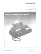Panasonic KXF120B Istruzioni per l'uso