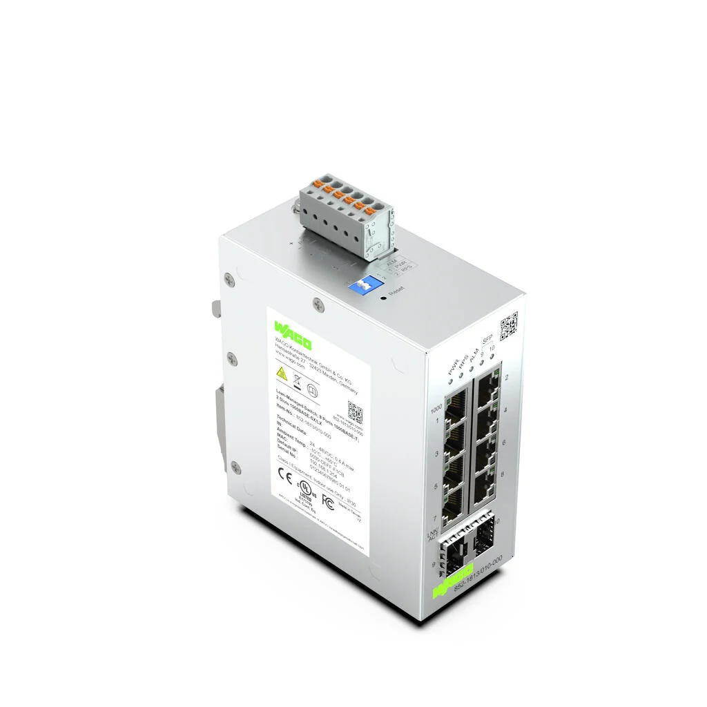8 Port 1000BASE-T + 4-Slot 1000BASE SX-LX Industrial Managed Switch