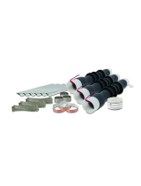 3MCold Shrink QT-III 3/C Termination Kit 7693-T-150-3G, Tape/Wire/UniShield®, 5-25 kV, Insulation OD 0.70-0.92 in, 3/kit