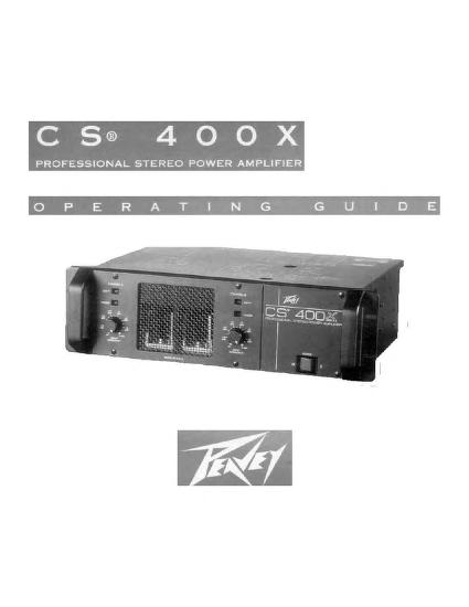 CS 400x Professional Stereo Power Amplifier