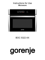 Gorenje BOC 5322 AX Le manuel du propriétaire