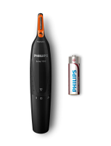 Philips Series 3000 Nose, Ear and Eyebrow Trimmer NT3160/15 Manual do usuário