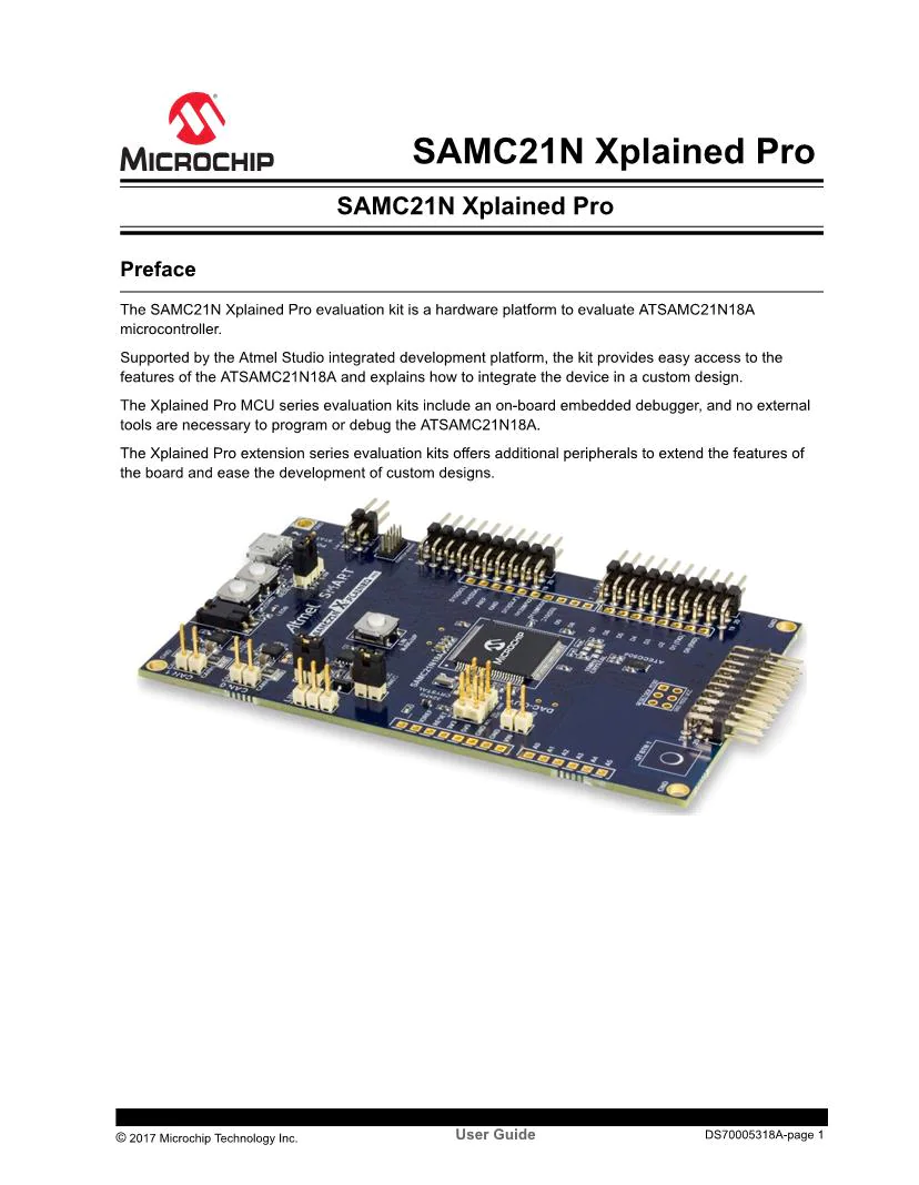 SAMC21N Xplained Pro
