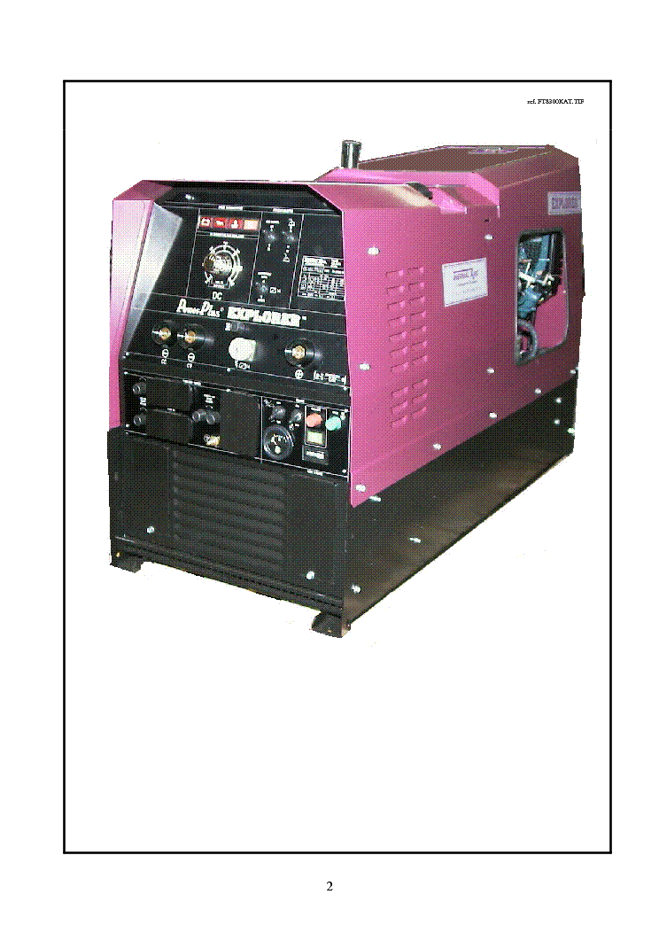 Model TA-8/300-KAT DC CC/CV Welding Generator