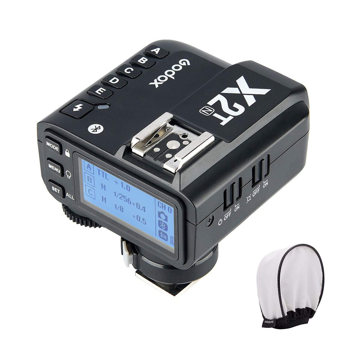 Godox X2T-N TTL Wireless Flash Trigger for Nikon, Bluetooth Connection, 1/8000s HSS,5 Separate Group Buttons, Relocated Control-Wheel, New Hotshoe Locking, New AF Assist Light
