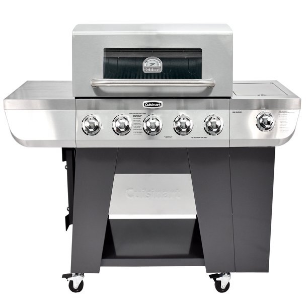 3-in-1 Stainless Five Burner Gas Grill [GAS9556AS, GAS9556ASO]