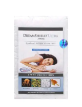 HoMedicsDSH-UQPPJ Sleep System DreamShield Ultra Standard/Jumbo Size Quilted Pillow Protector
