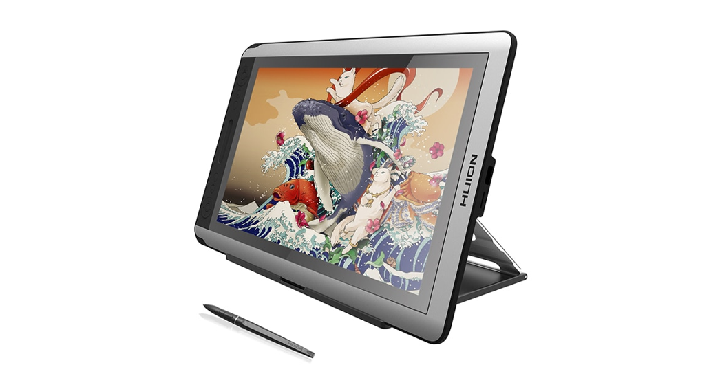 Huion KAMVAS 20 Drawing Pen Display Graphics Monitor Tilt Function Battery-Free Stylus 8192 Pen Pressure - 19.5 Inches