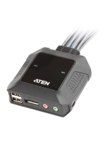 ATEN2-Port USB DisplayPort Cable KVM Switch