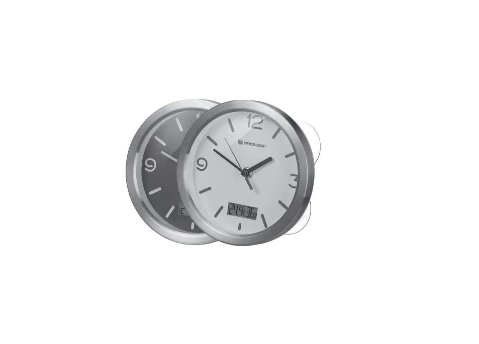 MyTime Thermo-/Hygro Bath Clock - grey