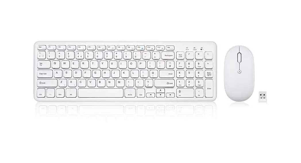 PERIDUO-613 Wireless Compact Chiclet Keyboard and Mouse Combo Set