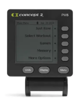 Concept2 PM5 Quick start guide