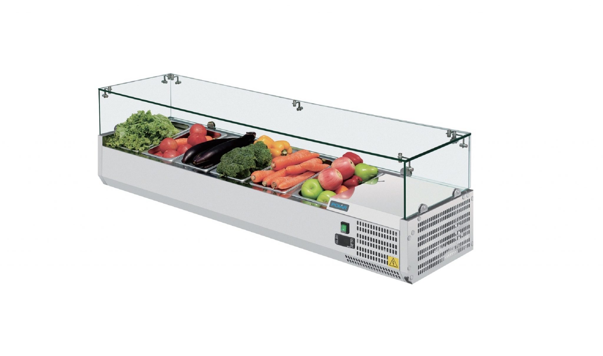 Stainless Steel Counter Top Servery Prep Refrigerators
