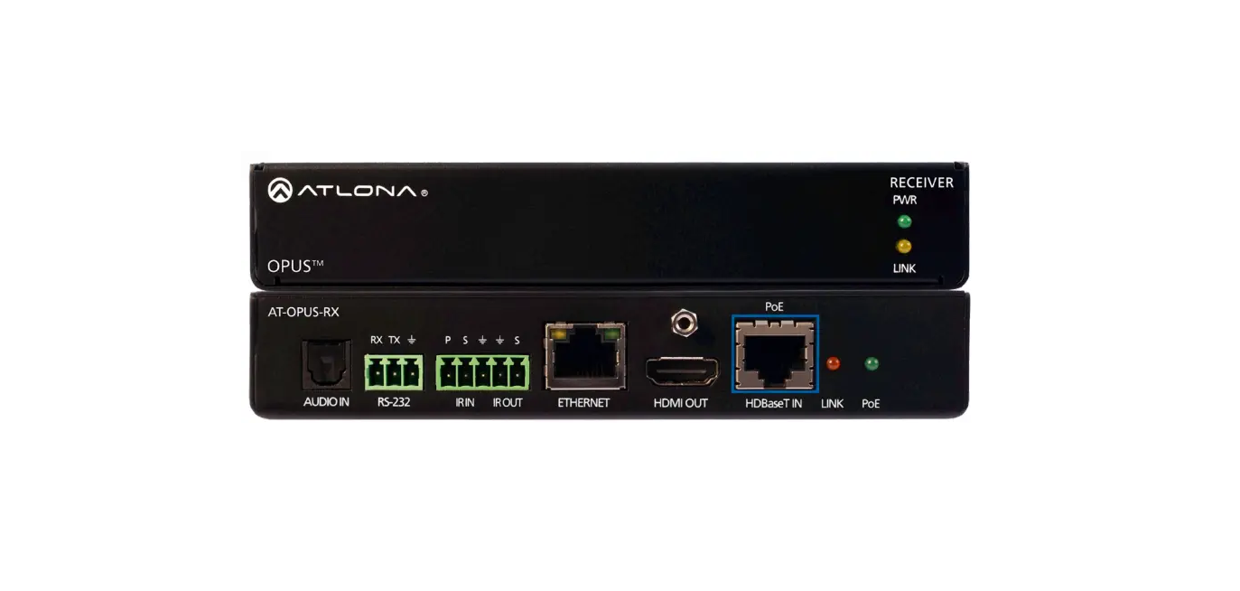 4K HDR HDMI Over 100 M HDBaseT RX for Opus Series Matrix Switchers