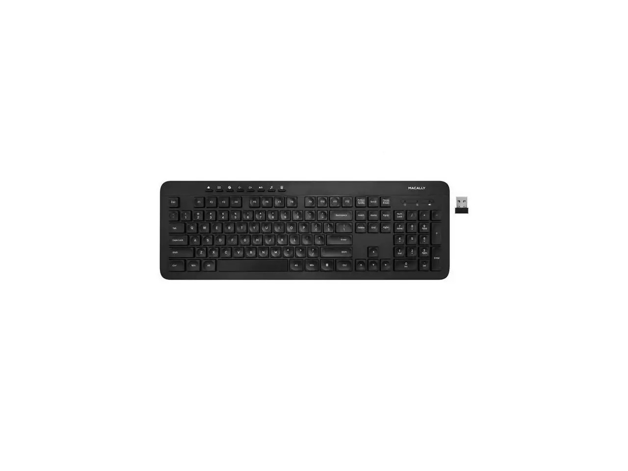 Deluxe Full Size Wireless RF Keyboard for PC