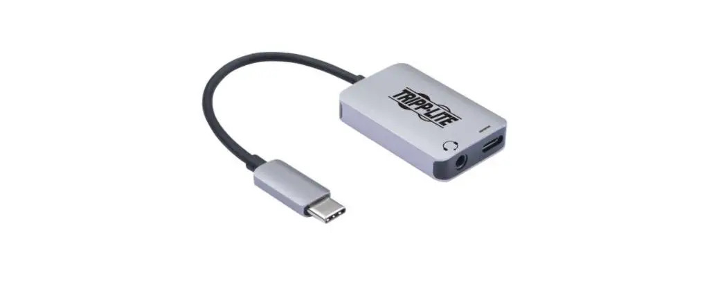 TRIPP-LITE U437-001-C-V2 USB-C to Hi-Res 3.5 mm Audio Adapter