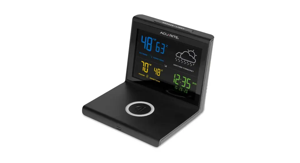 Wireless Forecaster with Wireless Charger