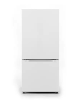 MideaMRB19B7AWW Stainless Steel Bottom Freezer Refrigerator