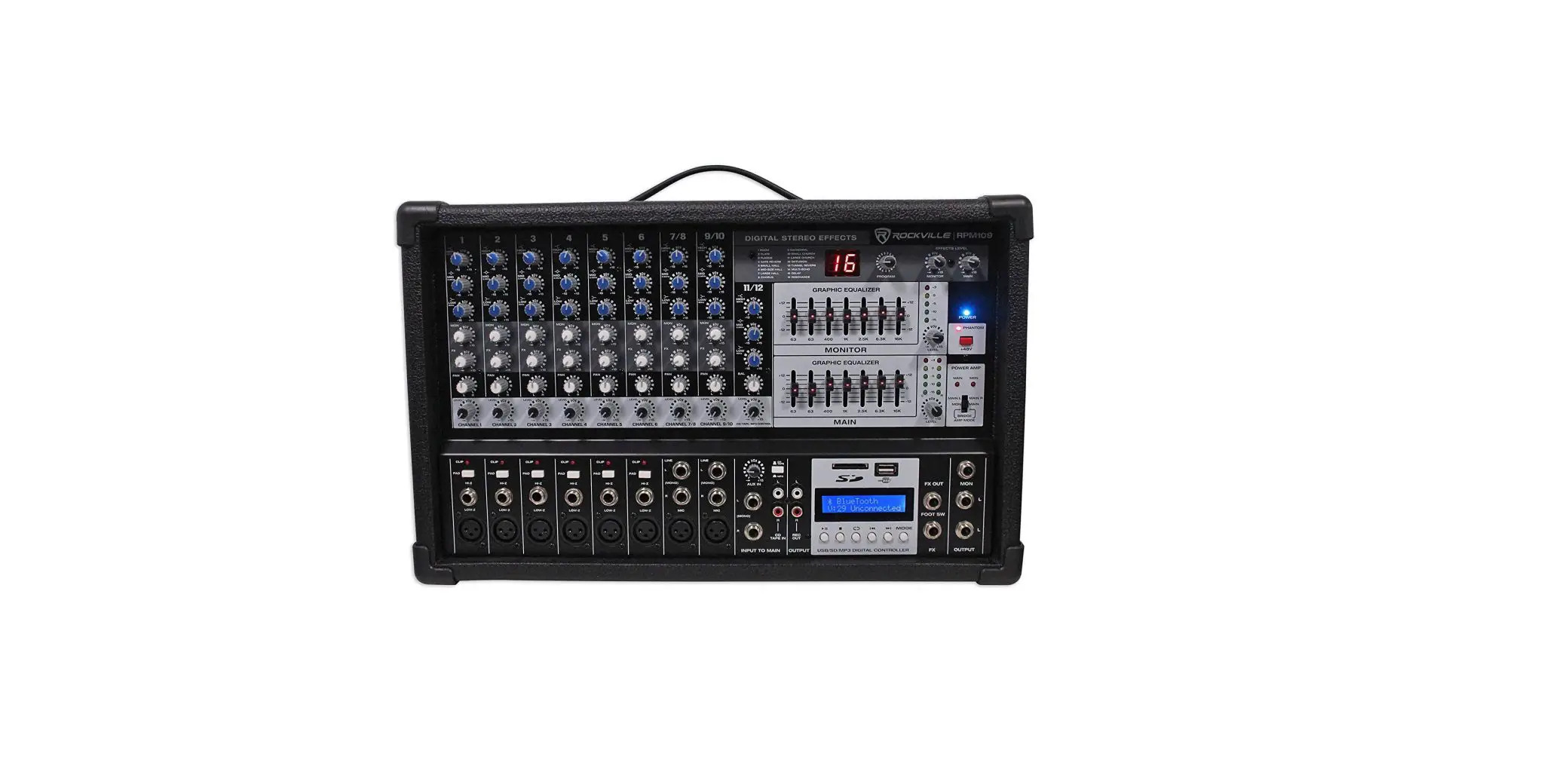 RPM109 12 channel 4800W Powered Mixer