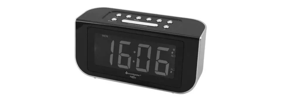 FUR4005 Radio Alarm Clock FM Black