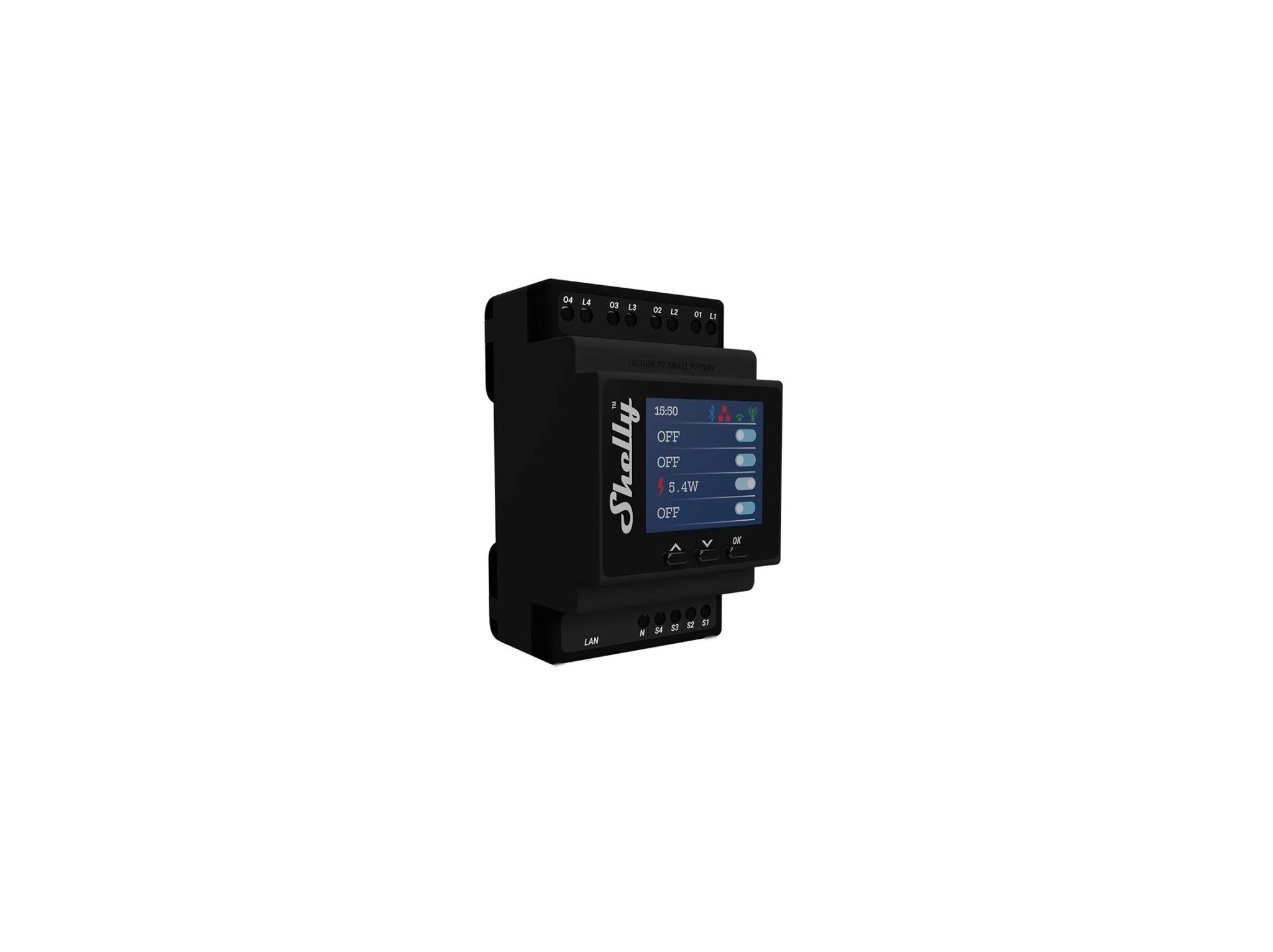 Pro 4PM 4 Channel DIN Rail Mountable Relay Switch