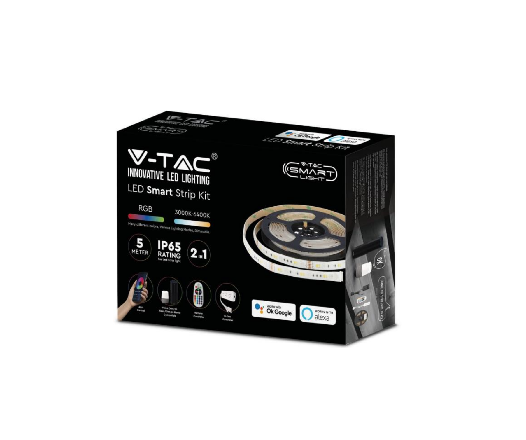 V-TAC VT-2629 Wi-Fi Enabled Smart IP65 Strip Light