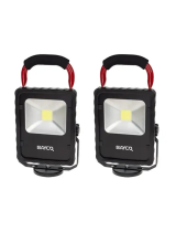 BaycoSL-1514 2-Pack 20-Watt LED Magnetic Stand Area Work Lights