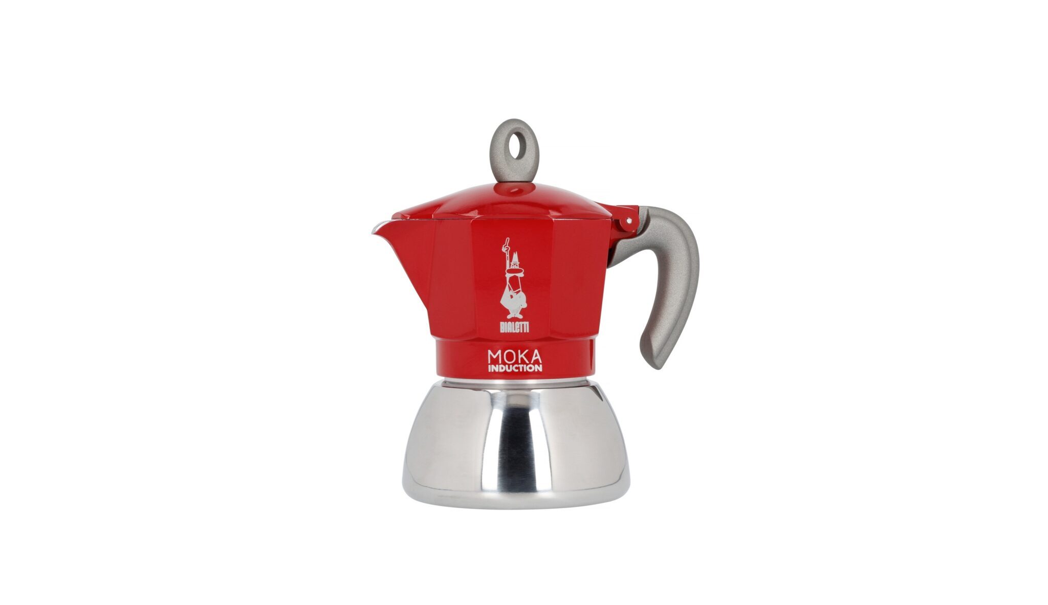 Moka Induction Red Stovetop Espresso Maker