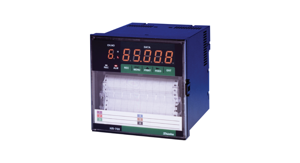 HR-706 Channel 6 Point Temperature and Electrical Recorder