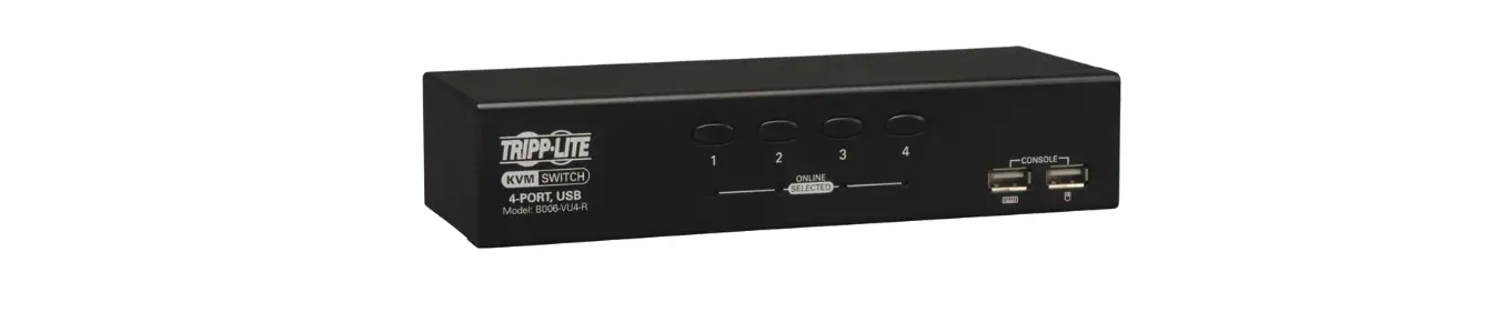 TRIPP-LITE B006-VU4-R 4 Port Desktop KVM Switch
