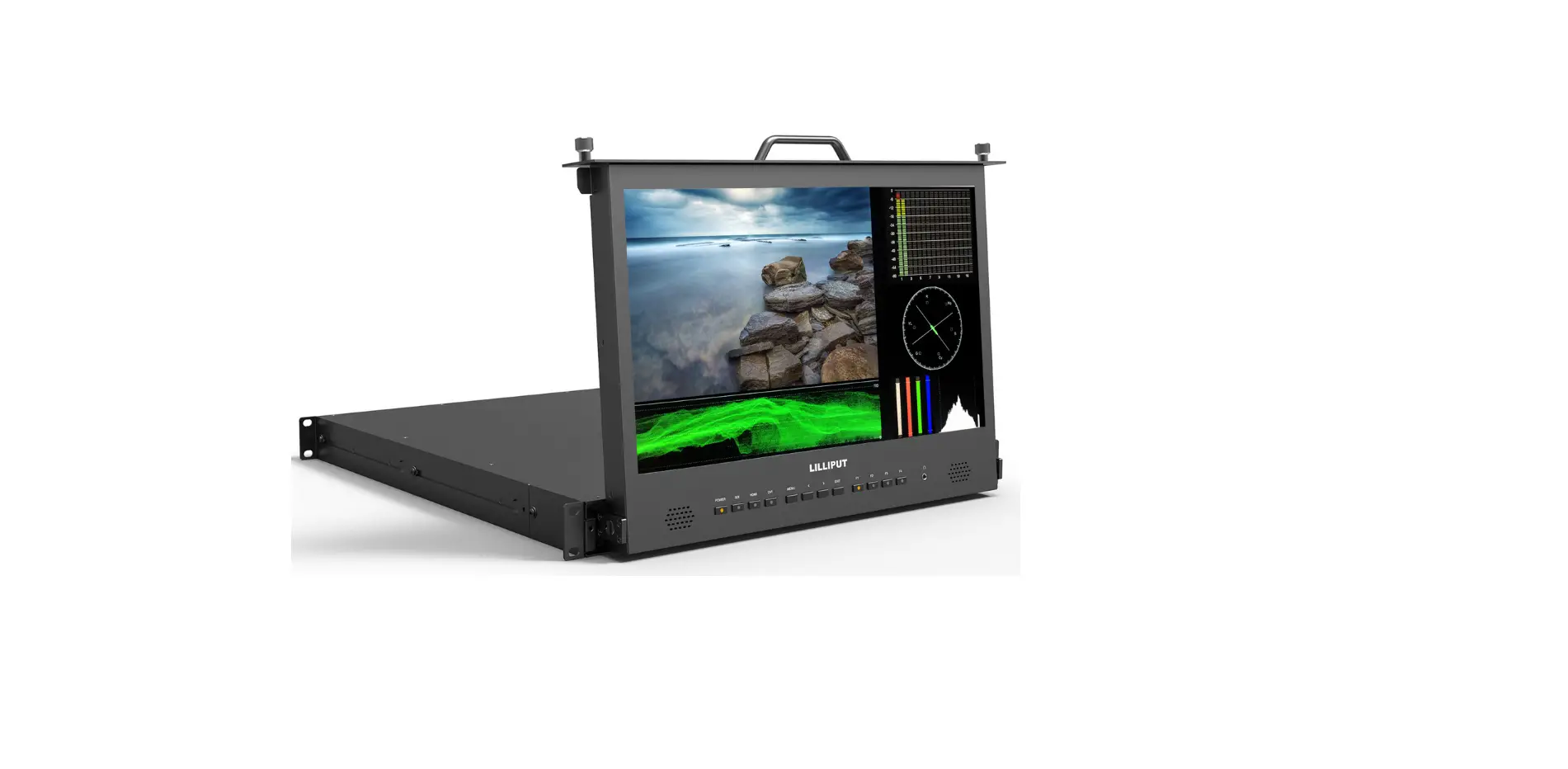 17.3 Inch 1RU Pull out Rack Mount Monitor