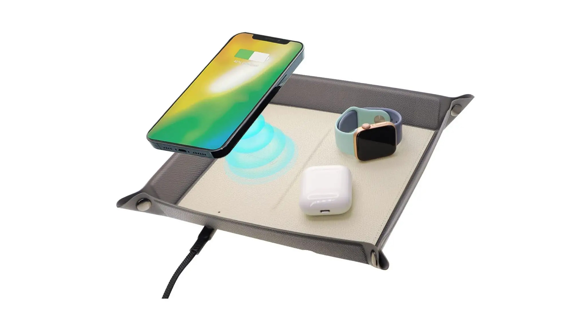 ET-BOX01 Two In One Wireless Charger and Catchall Tray