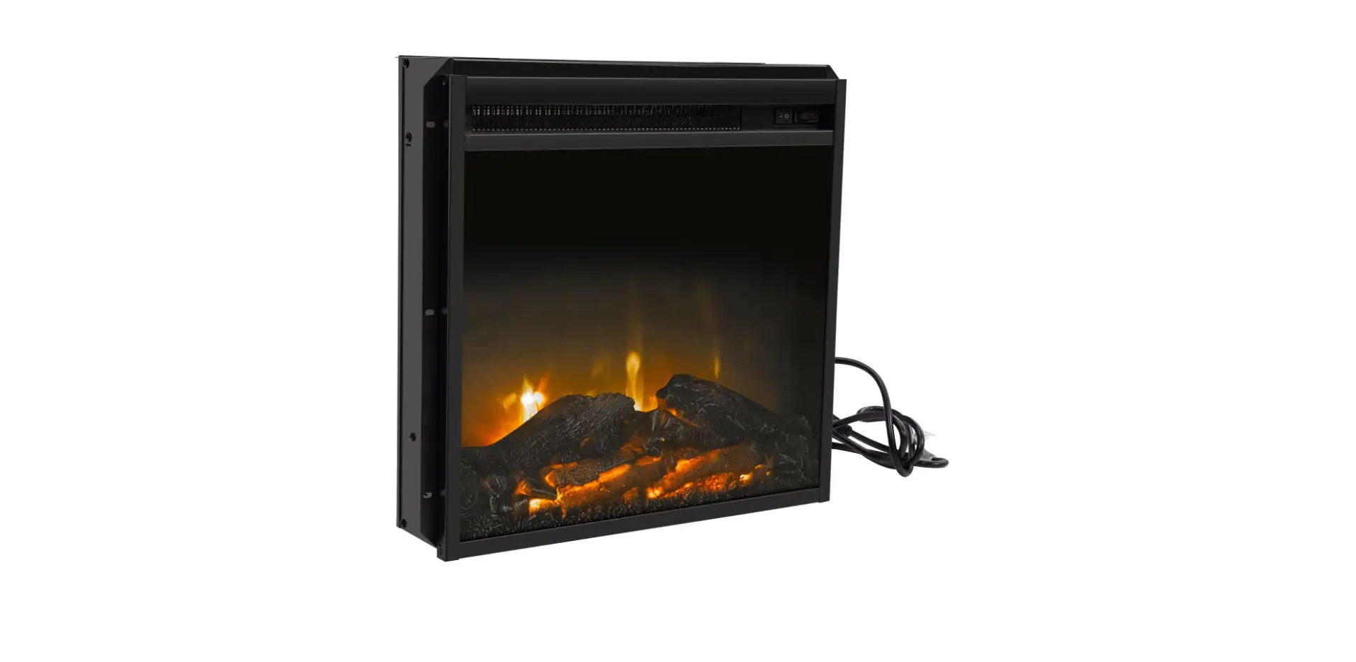 HG61B1158 18 Inch Freestanding and Recessed Electric Fireplace Insert Heater