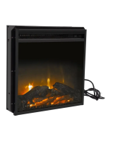 JAXPETYHG61B1158 18 Inch Freestanding and Recessed Electric Fireplace Insert Heater