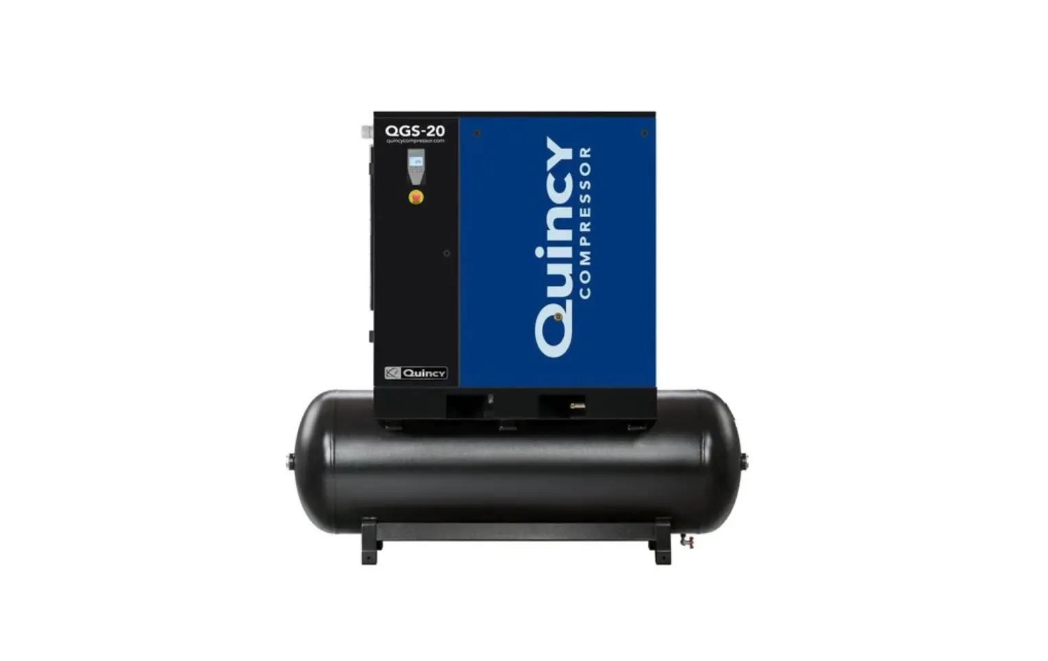 QGS 20-HP 132-Gallon Rotary Screw Air Compressor (208-230/460V 3-Phase)