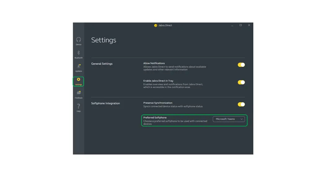 How do I Set a Preferred Softphone in Jabra Direct