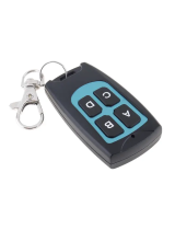 Car KeysWaterproof 4 Keys 433 Mhz RF Remote Control