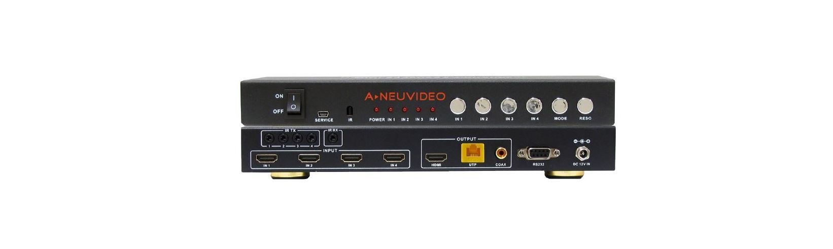 A-NEUVIDEO ANI-QUAD-MINI HDMI 4×1 Quad Multi-Viewer Seamless Switcher