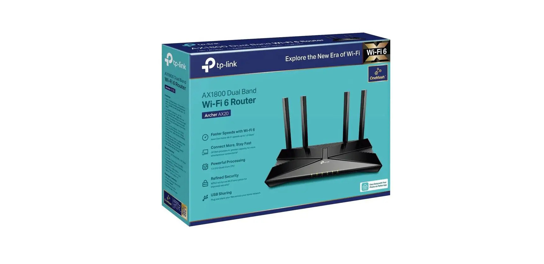 AX1800 Dual Band Wi-Fi6 Router UNR030Z
