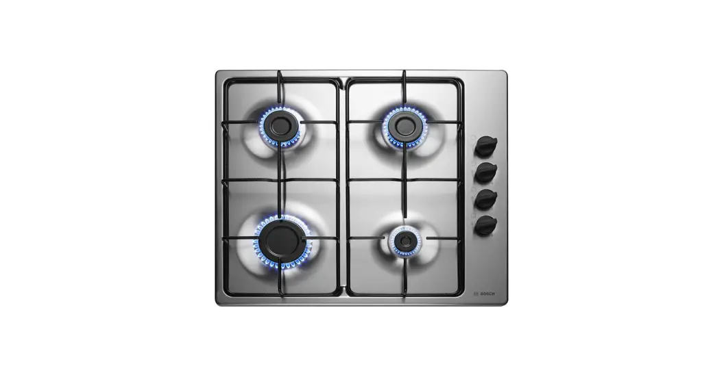 Gas hob with integrated controls