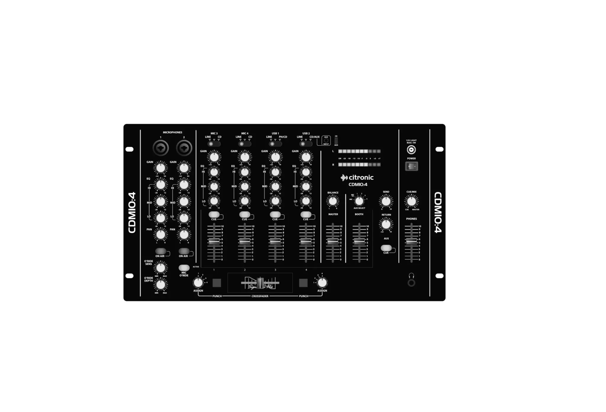 CDM10:4 19.4 Inch Channel USB Mixer