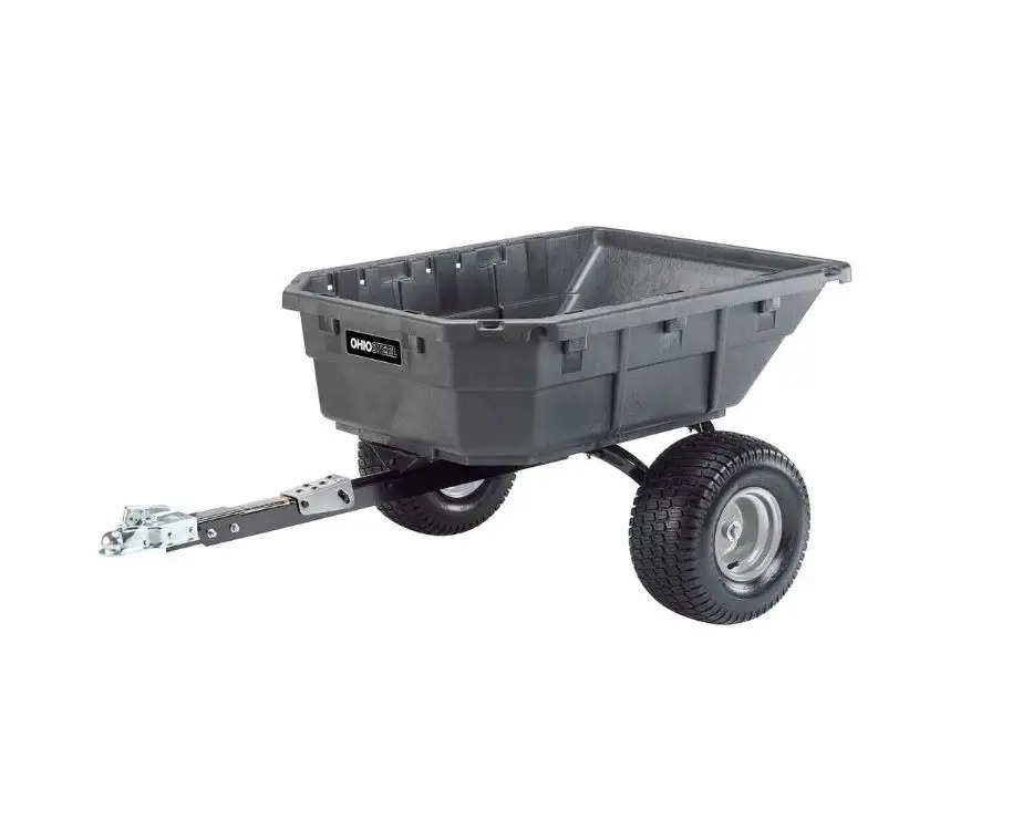 15 cu. ft. 1250 lb. Capacity Poly Swivel ATV Cart